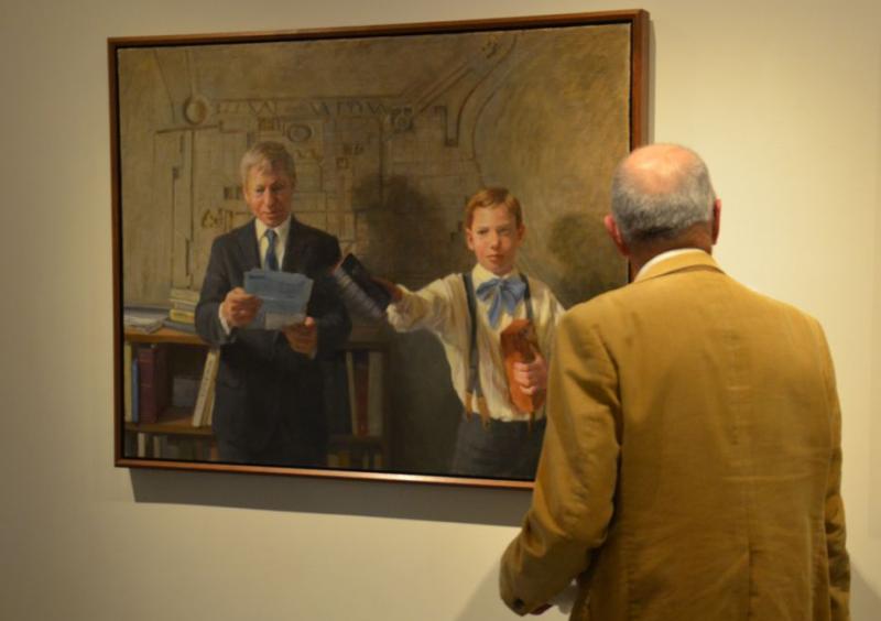 In the Dowling-Walsh Gallery, on Main Street, Rockland. (Photo by Lynda Clancy)