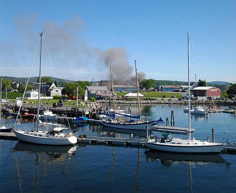 A view from across the harbor in Rockland. (Photo by Scott Entwistle)
