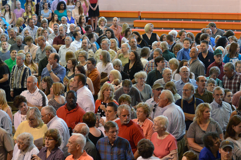 A large crowd on hand for Oceanside High School’s graduation ceremony Tuesday night. (Photo by Ron Hawkes)