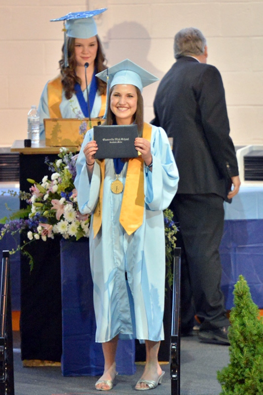 Abby Megan Hersom, cum laude, National Honor Society 2013. (Photo by Ron Hawkes)