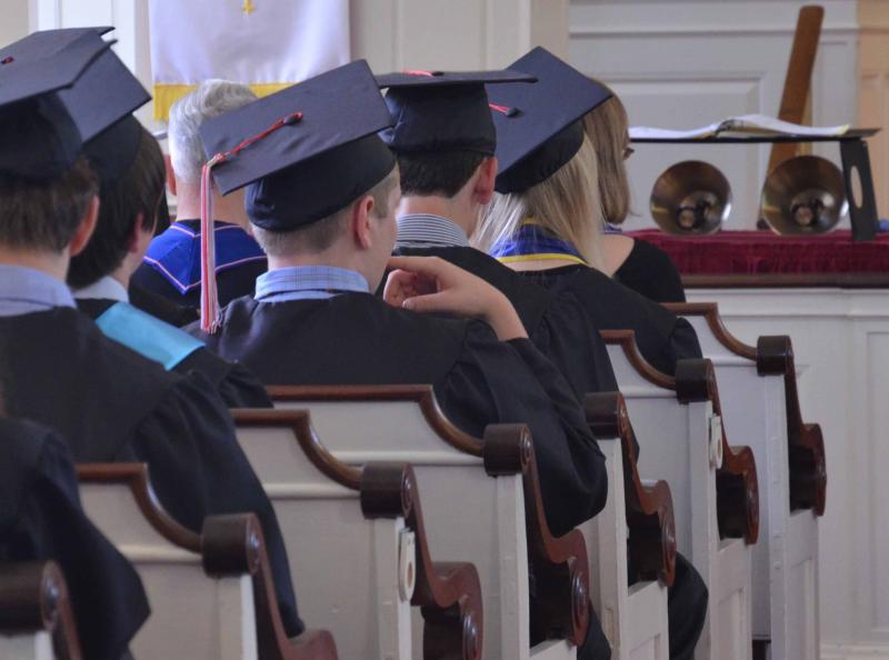 Inside the First Congregational Church in Camden. (Photo by Quinn Bunting)