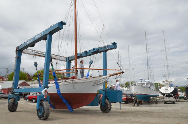 May, at Rockland Harbor. (Photo by Lynda Clancy)