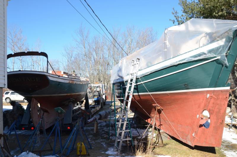 Home to Maine, midwinter, courtesy Journey’s End Marina. (Photo by Lynda Clancy)