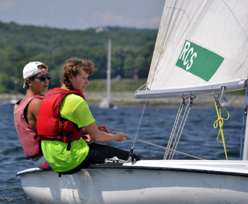 Rockland Community Sailing prepares for the 2014 Red Jacket Youth Sailing Regatta. (Photo by George Harvey)
