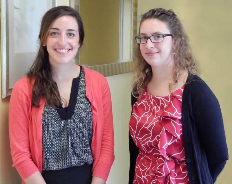 Pen Bay Health Tufts students Kelly Brooks and Bradie Manion