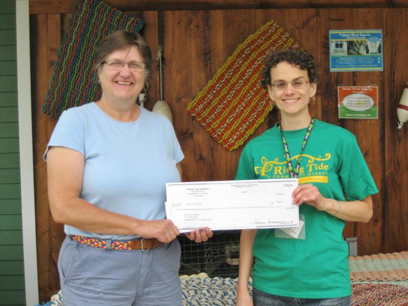 (L-R): Leslie Livingston, Healthy Kids executive director; Elya Markert, Rising Tide outreach and marketing coordinator.