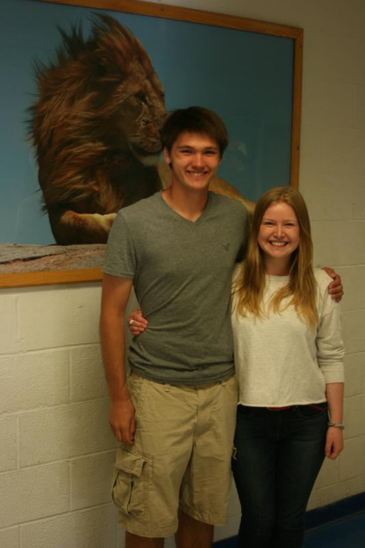 Emma Moessewilde of Belfast, and Evan Schweikert of Swanville.