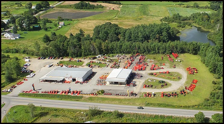 Union Farm Equipment as seen from the air.