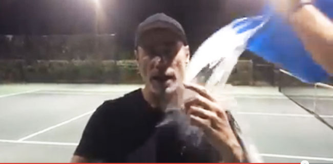 John Travolta accepting the challenge. (Screenshot courtesy John Travolta.)