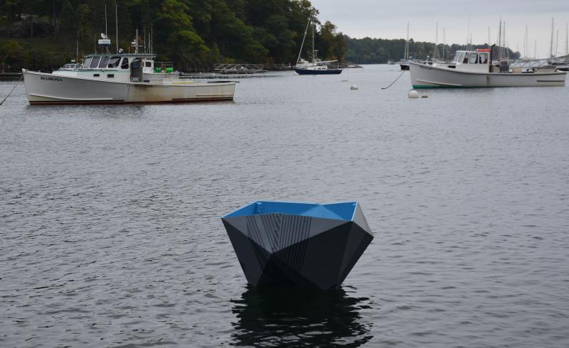 People just weren’t sure what the unmanned, unmoored vessel was related to, until some connected it to art. (Photo by Lynda Clancy)