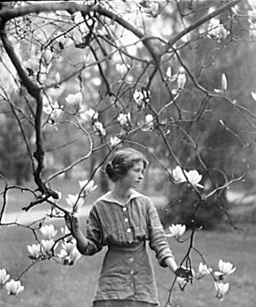 This was a publicity photograph (per Daniel Mark Epstein, “What Lips My Lips Have Kissed: The Loves and Love Poems of Edna St. Vincent Millay,” p. 135), taken in 1914, so it would have been published before 1923 in the U.S. (Photo courtesy Library of Congress, Photographer Arnold Genthe)