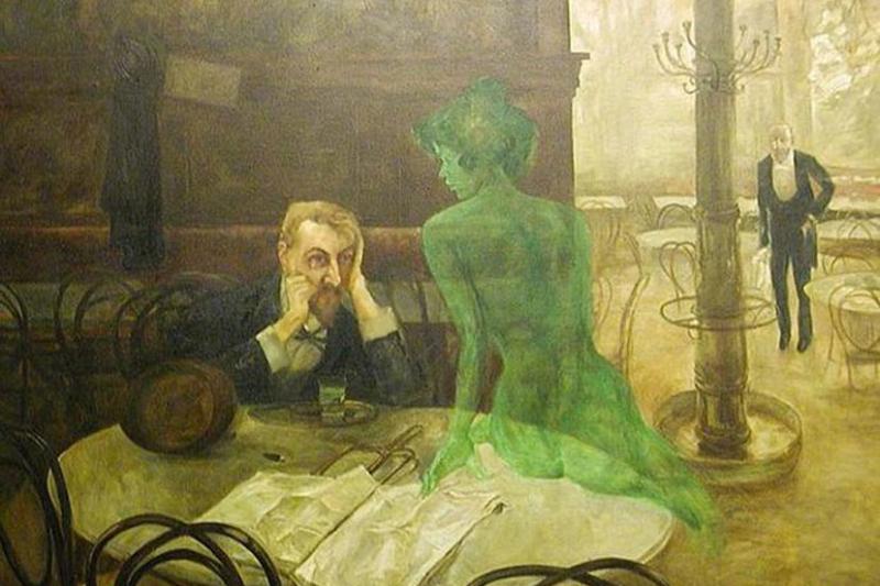 ‘Absinthe Drinker’ - Czech painter Vicktor Olivia’s (1861-1928) most famous painting.