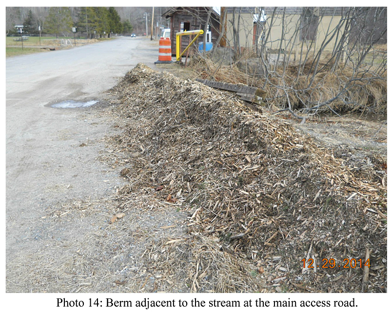 A new berm to retain runoff. (Courtesy Gartley & Dorsky)