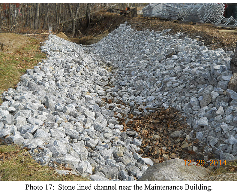 These erosion control measures are also meant to deal with spring runoff. (Courtesy Gartley & Dorsky)