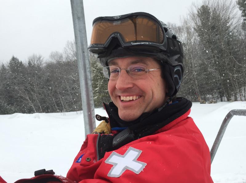 Camden Snow Bowl Ski Patrol Director Duncan Matlack. (Photo by Lynda Clancy)