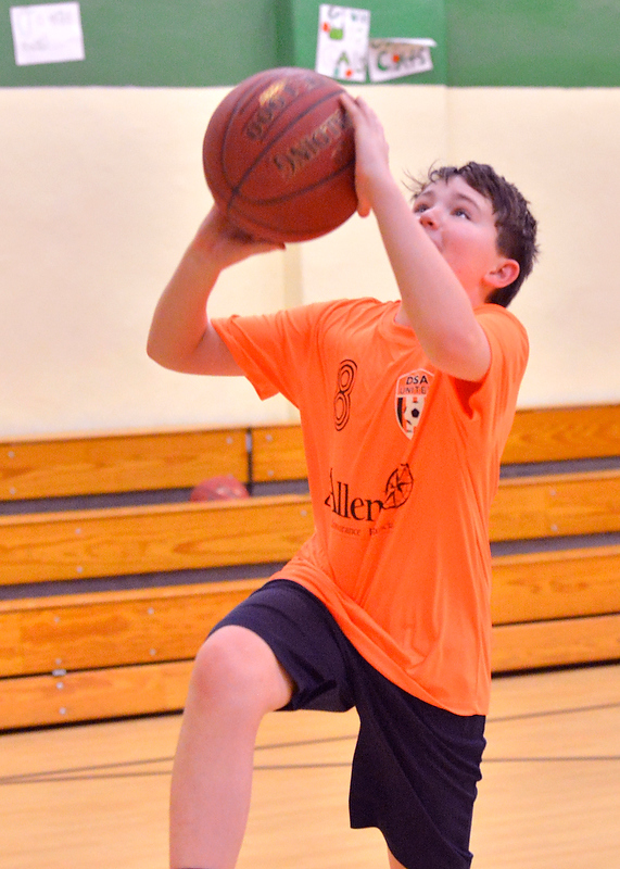Appleton’s Myles Kelley is a seventh-grade player on the squad. (Photo by Ron Hawkes)