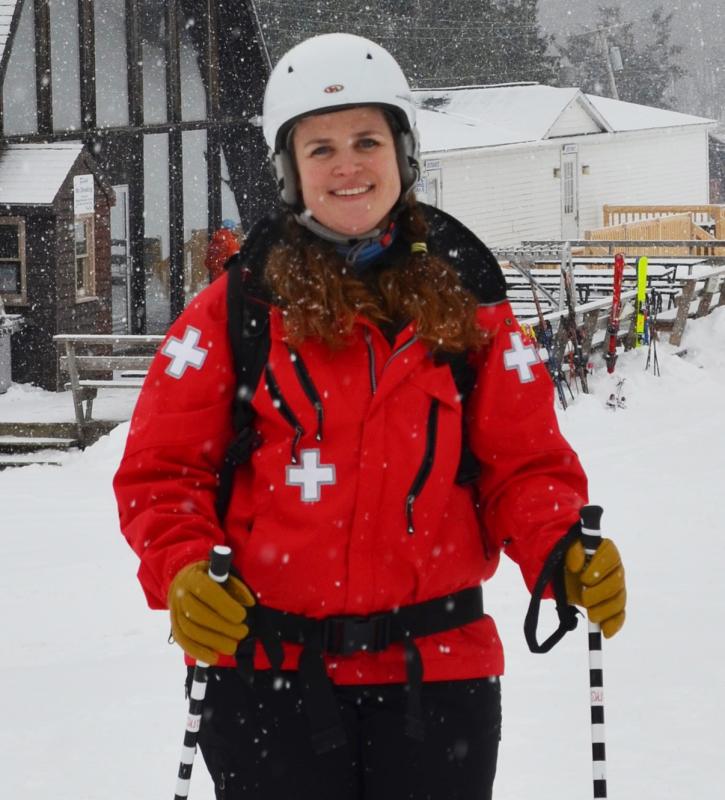 Ski patroller Kristine Nathan. (Photo by Lynda Clancy)
