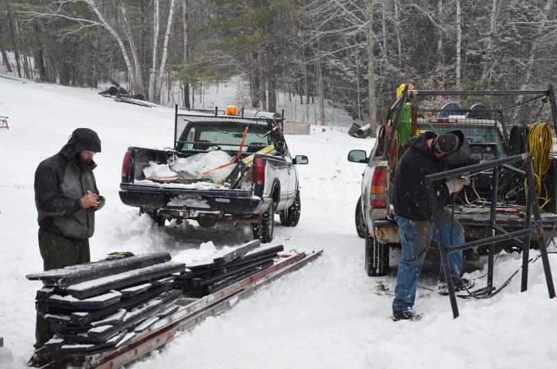 Rockport Steel gets the equipment welded. (Photo by Lynda Clancy)