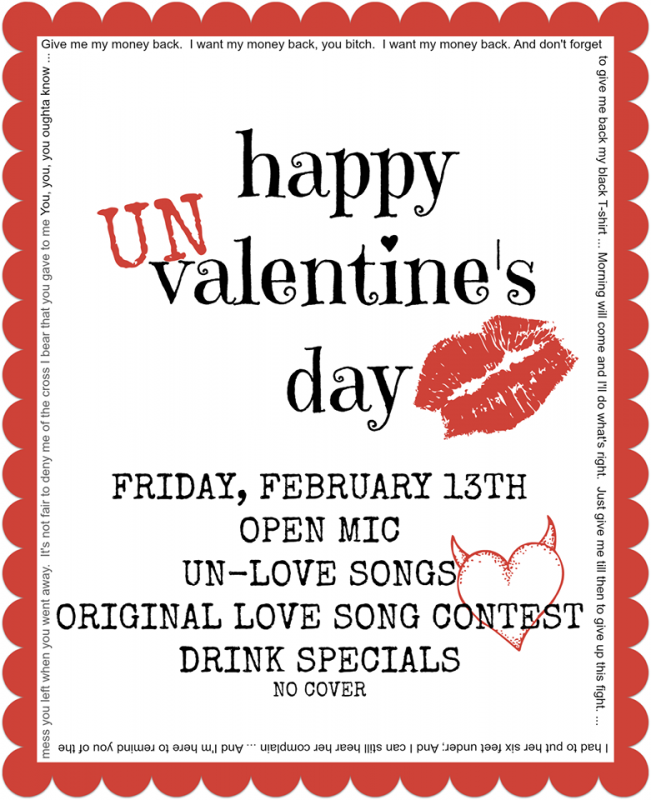 Friday: Happy Un Valentine’s Day at Rock Harbor Brewing Co.