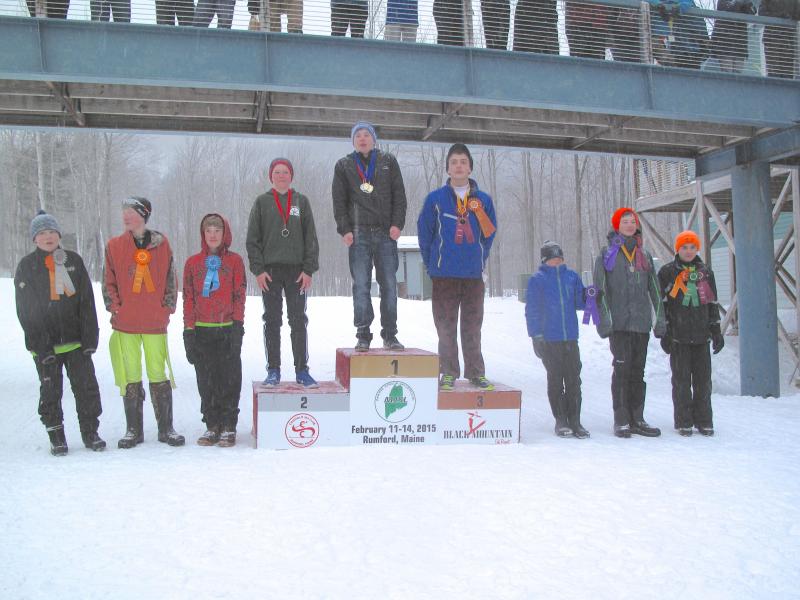 Among the boys giant slalom finalists at the state championships was Michael Frampton (sixth). (Courtesy Lori Traikos)