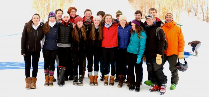 Camden Hills alpine skiers. (Courtesy David Lyman)