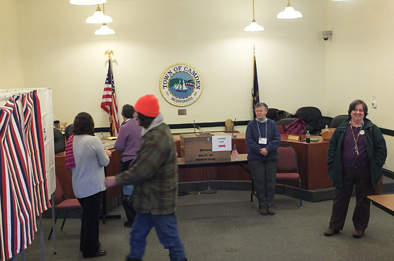 Midday at the Washington Street Meeting Room in Camden, Feb. 10. (Photo by Chris Wolf)