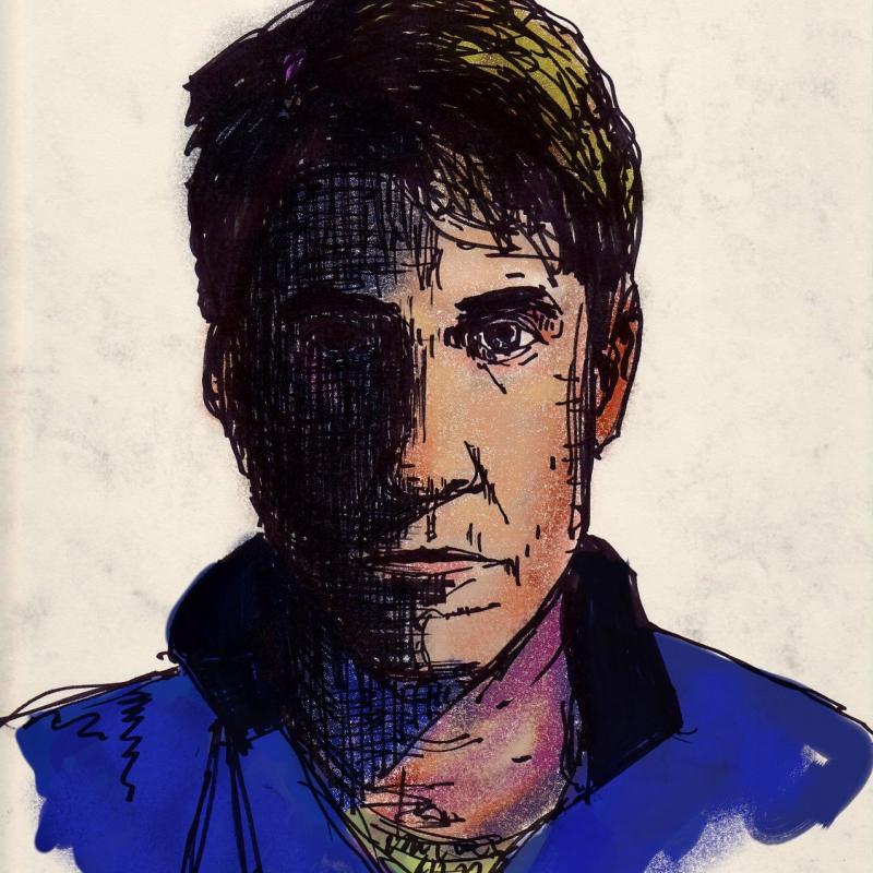 Ken Foster, self portrait.