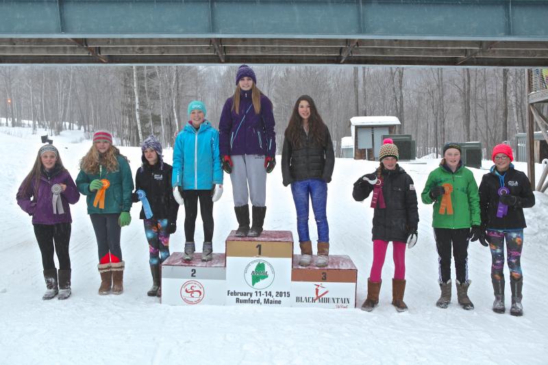 Among the girls slalom finalists at the state championships were Vika Santoro (third) and Jesi Mann (10th). (Courtesy Lori Traikos)