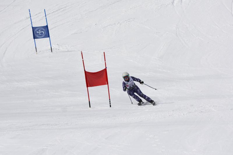 Courtney King claimed 12th place at the giant slalom event at the Maine state championship. (Courtesy Becky Lowe)