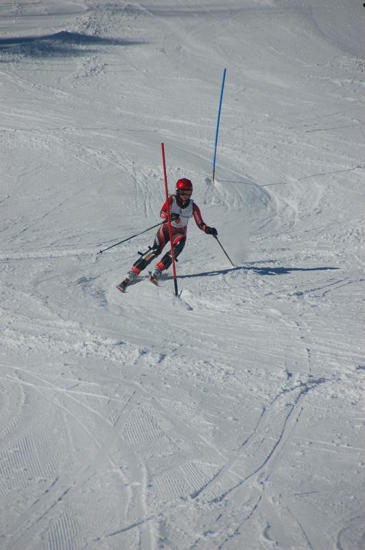 Jesi Mann claimed 10th place in the Class A Maine state slalom championships at Spruce Mountain Feb. 11. (Courtesy Steve Frampton)