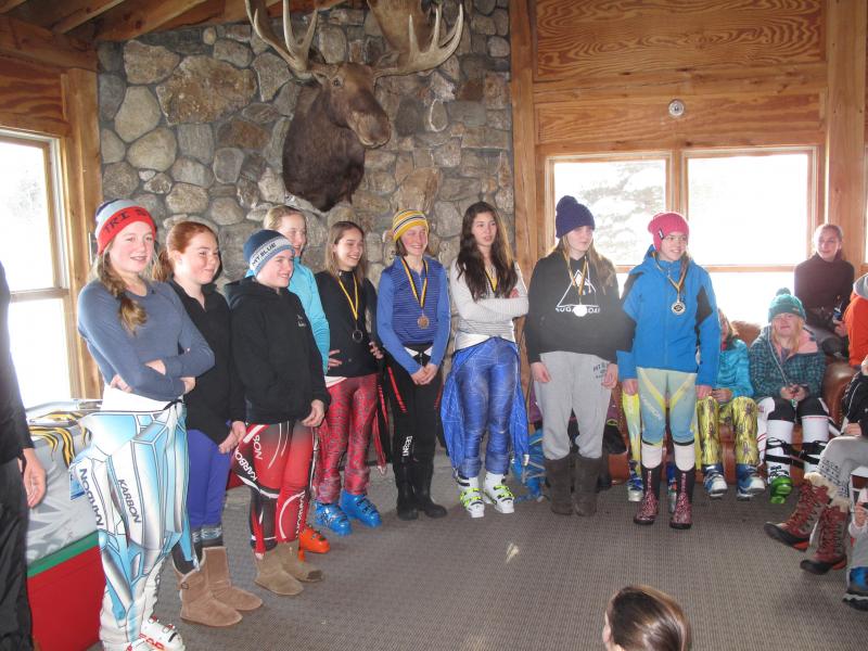 Claiming medals Jan. 31 were Vika Santoro (third), Courtney King (ninth) and Sydney White (10th). (Courtesy Lori Traikos)