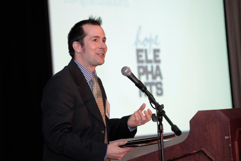 Andrew Stewart, of Hope Elephants.