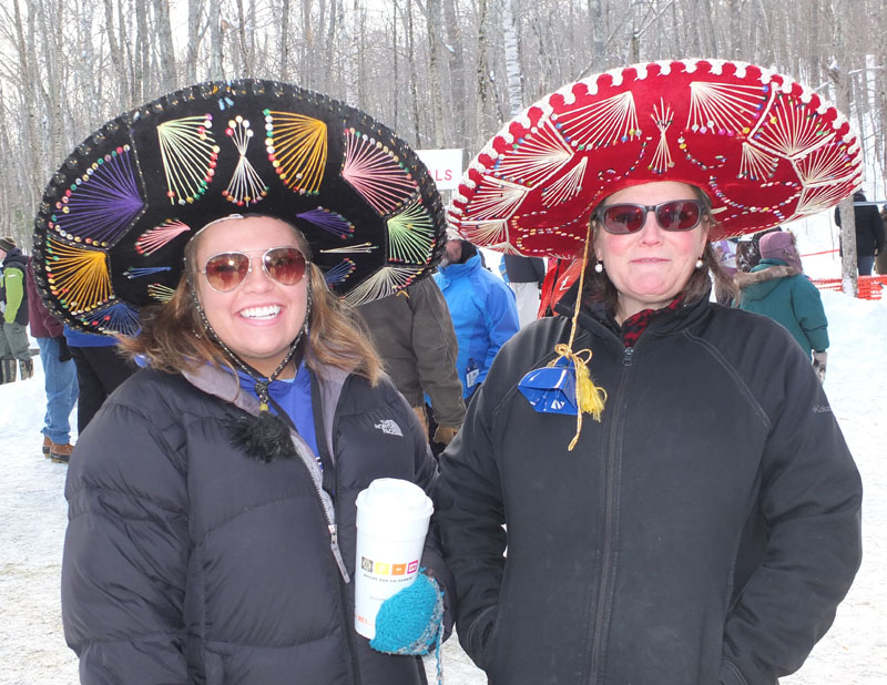 Sarah Spele and Jennifer Thieme represent Blue Sky Cantina in the Chili Challenge with Rootin-Tootin Chili. #toboggannationals