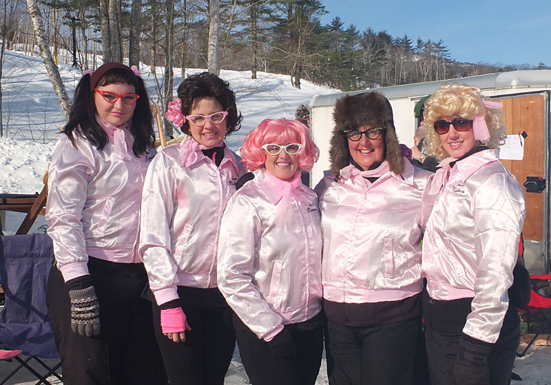 Shear Madness from Rockland: Sydney Spofford, Tracy Bartlett, Sarah Maxcy, Yvonne Mclean and Carrie Overlock, #toboggannationals