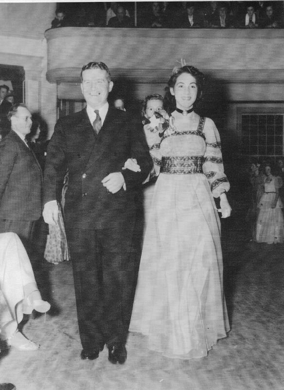 Mr. Rich and Queen Doris Moody, at the 1941 Coronation Ball. (Photo courtesy Barbara F. Dyer)