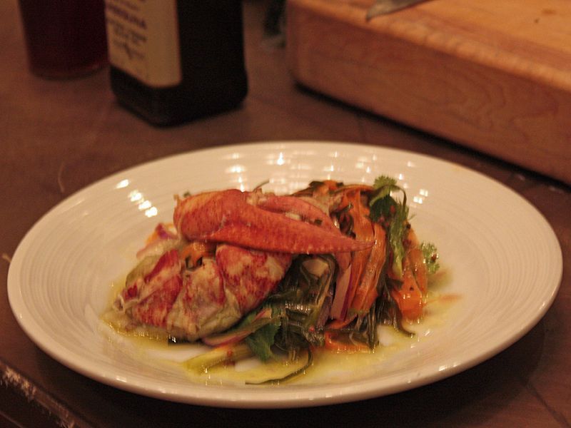 Smoked Lobster and Seaweed Salad. (Photo by Kay Stephens)
