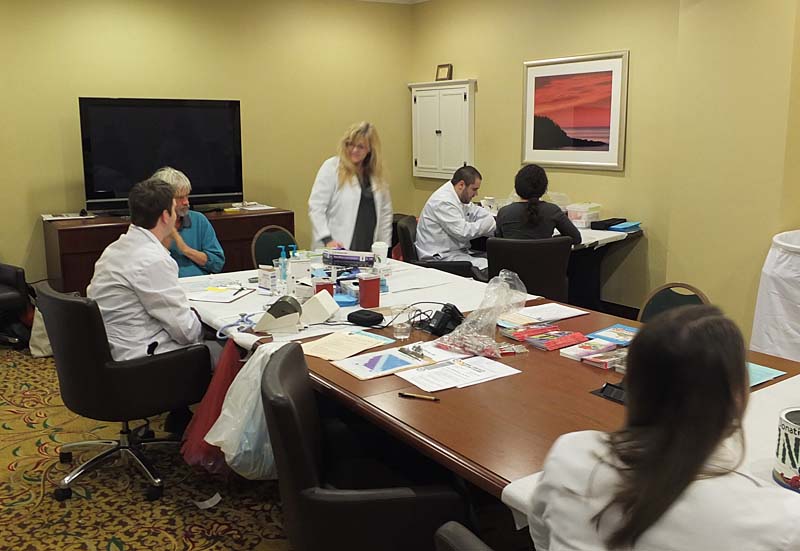 Free blood pressure screening was available to all attendees.