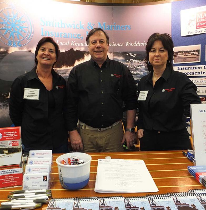 Smithwick and Mariner’s Insurance representatives, from left, are Laurie Woodley, Christopher Smithwick and Suzanne Beilleux.