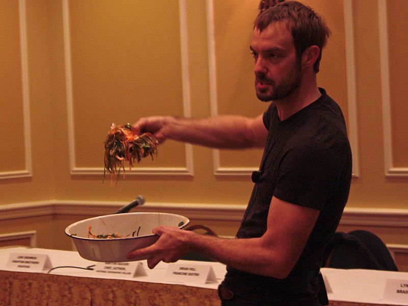 Executive Chef Barton Seaver on the beauty and balance of using sustainable ingredients in cooking. (Photo by Kay Stephens)