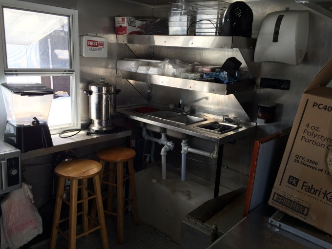 Inside the concession stand. (Photo by Malcom and Jillian Bedell)