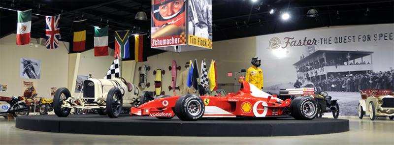 "Faster: the Quest for Speed" won second place in the Interactive Exhibitions class at the National Association of Auto Museums NAAMY awards which were presented March 20 at the National Packard Museum in Warren, OH.