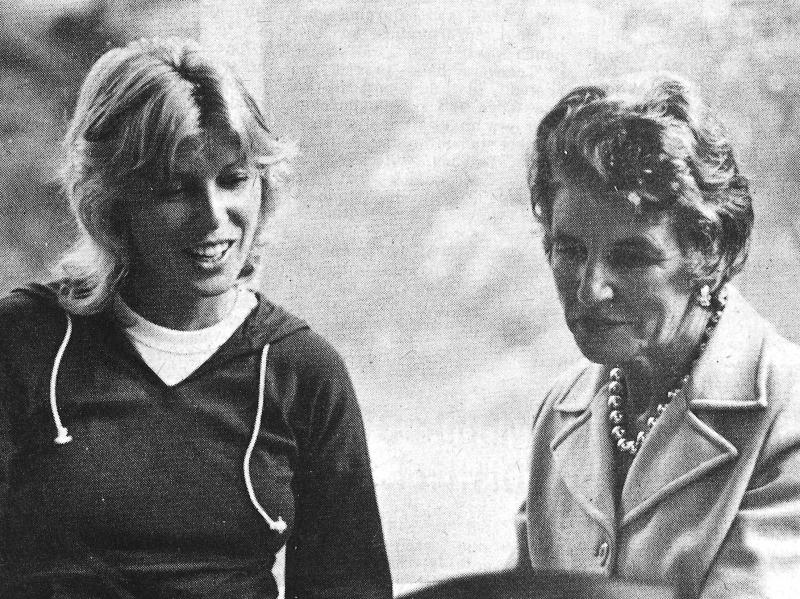 Meg Quijano and her mother, Margaret Fisher, in 1977.