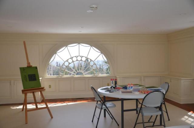 The art room, in one of the outbuildings of Borden Cottage. (Photo by Lynda Clancy)