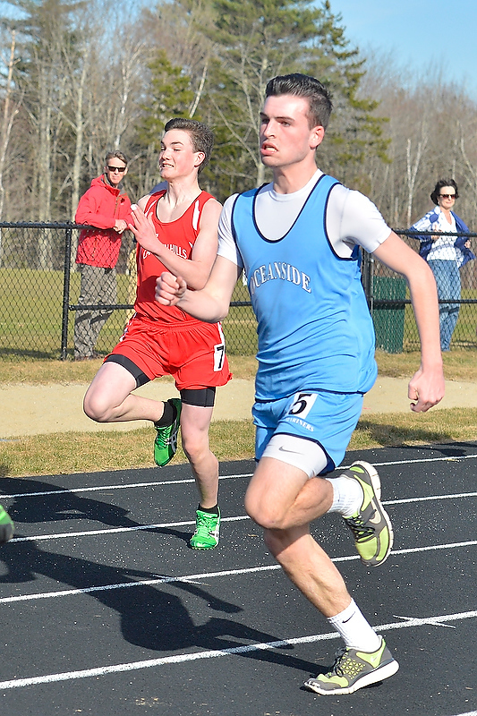 Scenes from the first of Camden Hills Track and Field meets for the season, with Medomak, Oceanside and more. (Photo by Ron Hawkes)