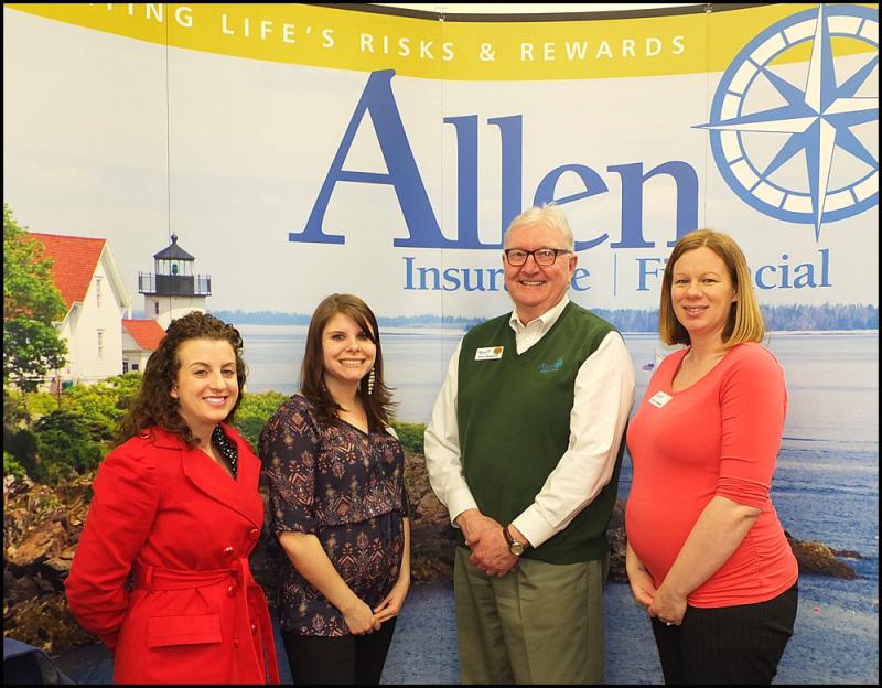 Allen Insurance and Financial: Sally Carlisle, Meesha Luce, Gene McKeever and Krissy Campbell.
