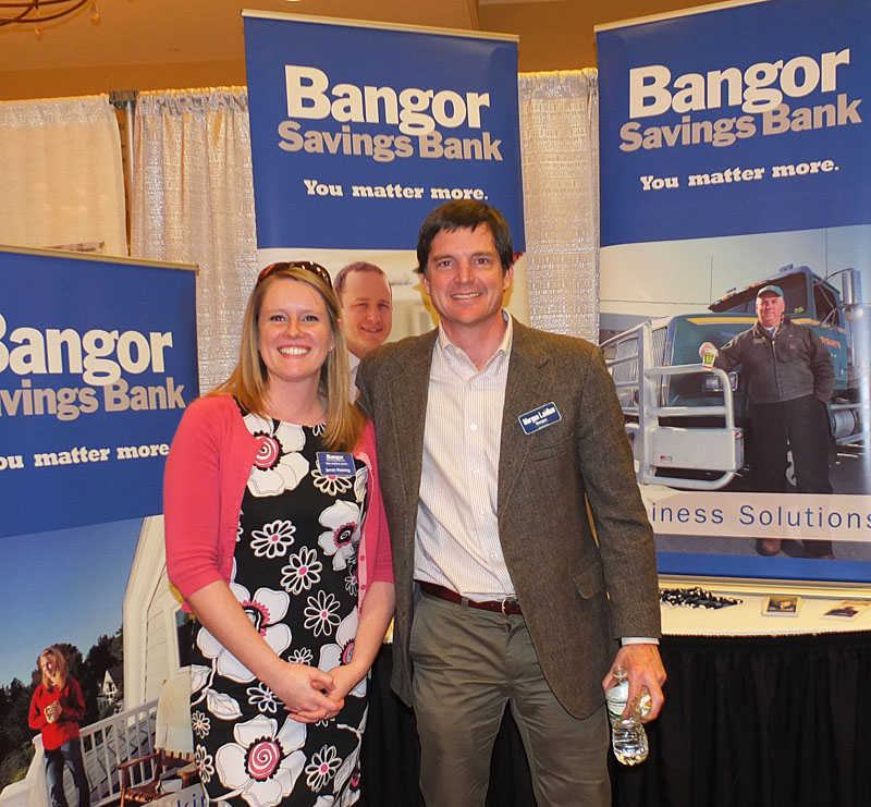 Bangor Savings Bank: Jamie Haining and Morgan Laidlaw.