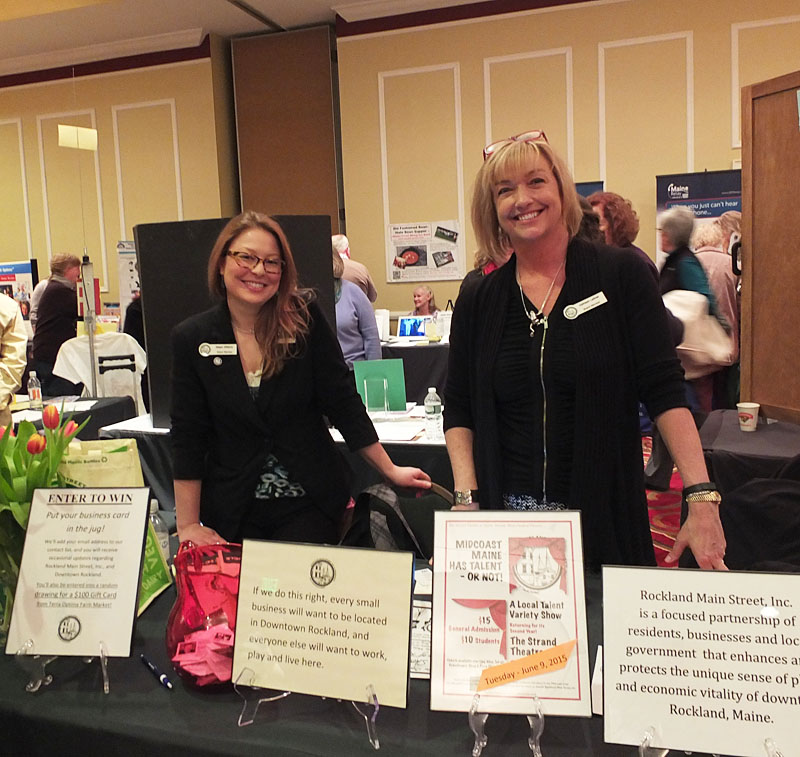 Rockland Main Street Inc.: Megan Williams and Kathleen LaBree.