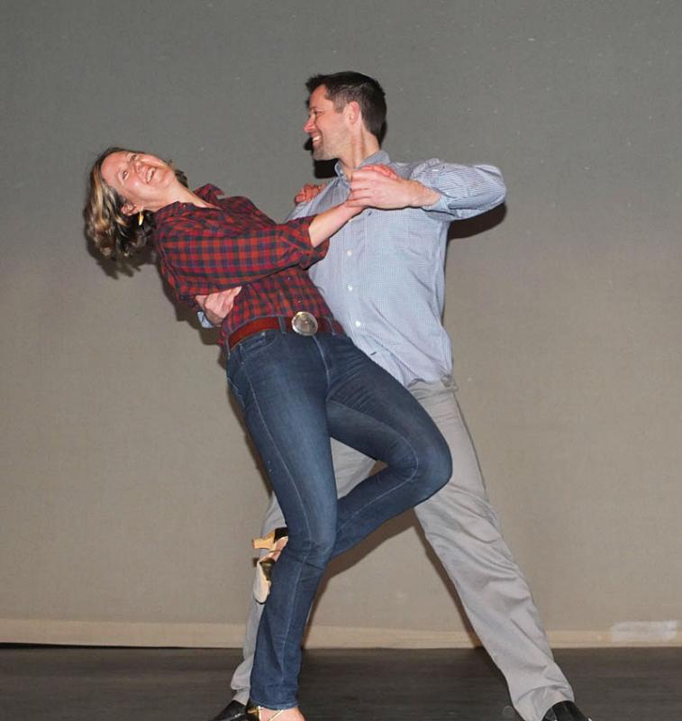 Polly Saltonstall and Christian Clayton.