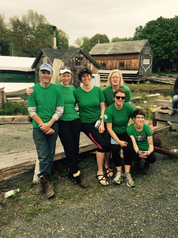 From left are Coxswain Roy Rogers, Monica Piccinini, Anne Hallee, Tracy Cunning, Tanya Lubansky and Hannah Kreitzer. Not pictured is Susan Cutting. (Courtesy Come Boating!