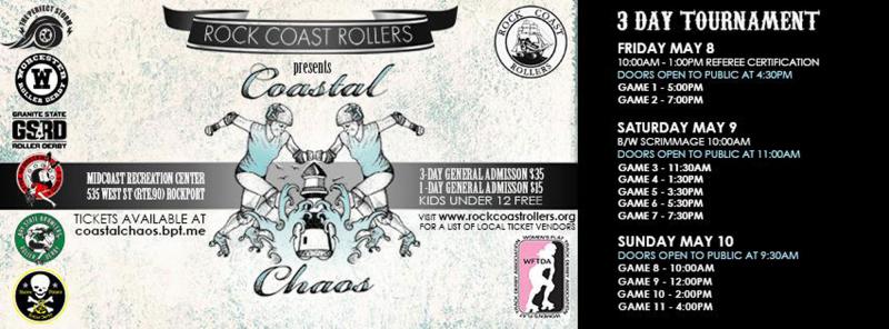 Coastal Chaos derby bouts happening Friday-Sunday.